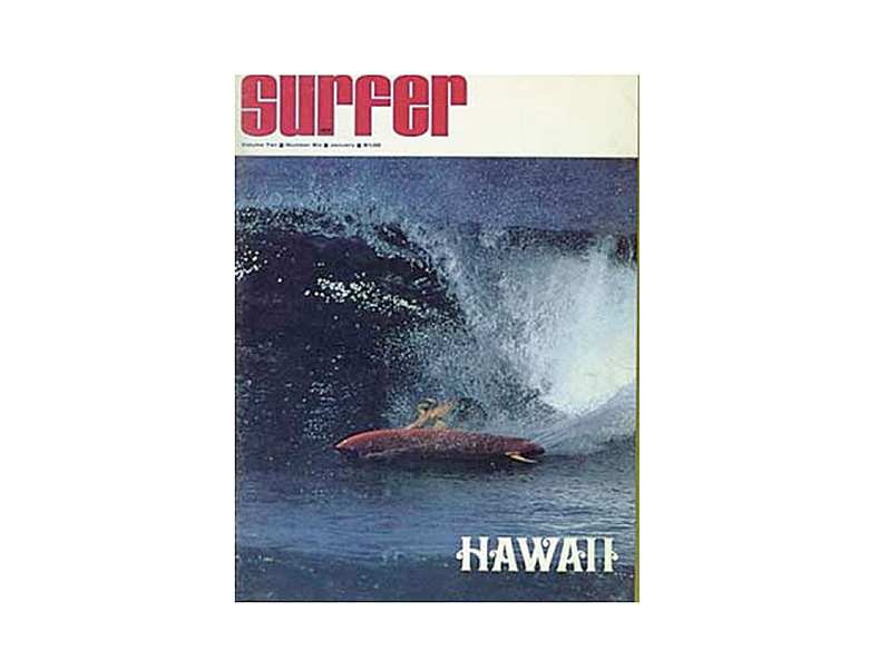 Bottom turn или spinning out? обложка журнала SURFER 70-х.